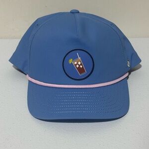 Puma Arnold Palmer Blue with Pink Rope Snapvack Golf Hat Cap